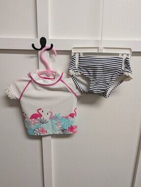 Janie & Jack Tankini Flamingo Bathing Suit